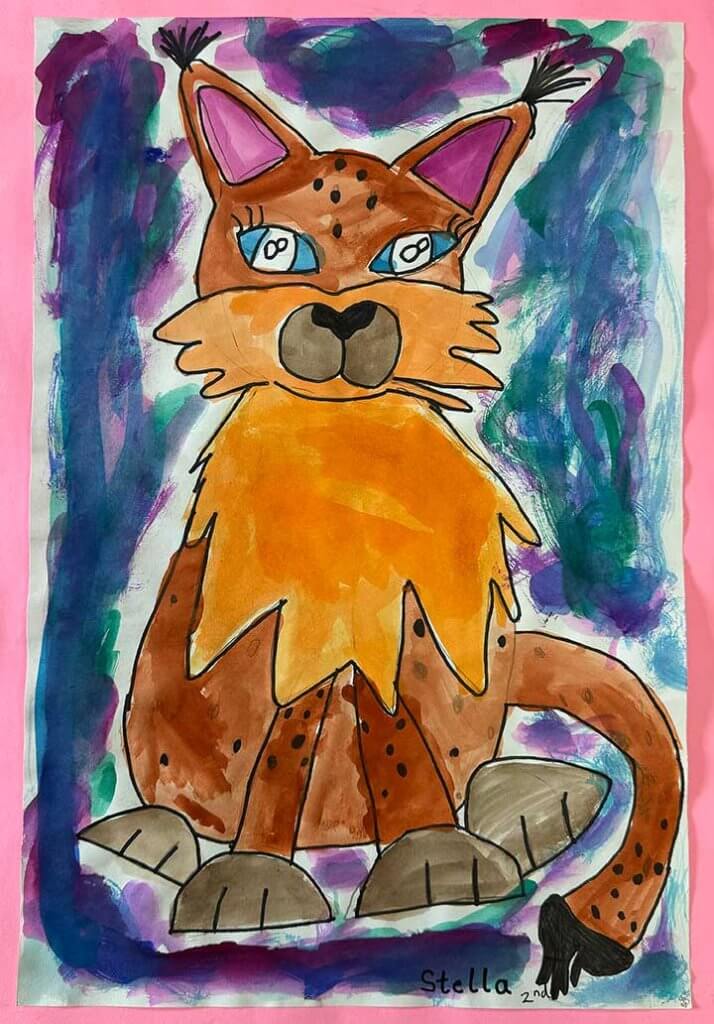 Student paintings for the 65th annual district art show