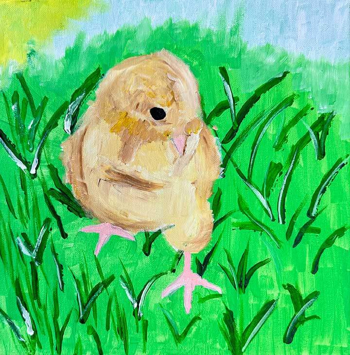 Student paintings for the 65th annual district art show