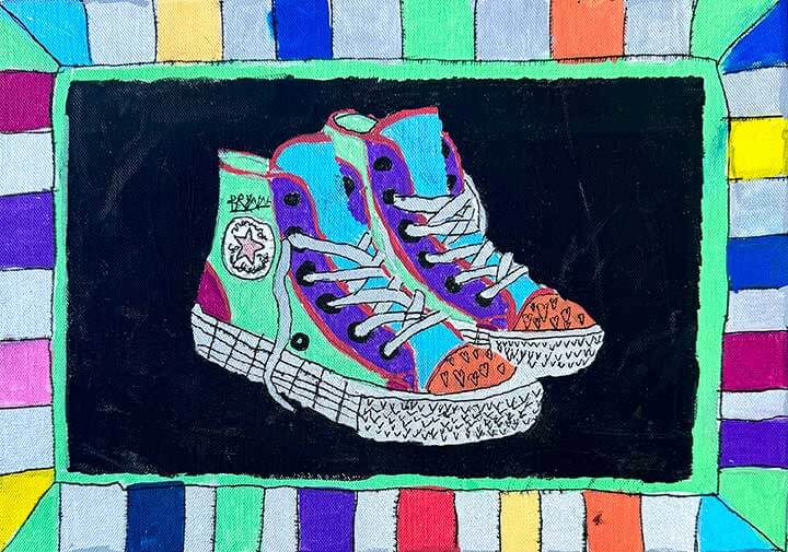 Student paintings for the 65th annual district art show