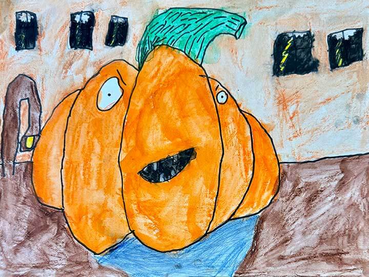 Student paintings for the 65th annual district art show