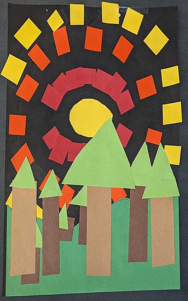 Student paintings for the 65th annual district art show