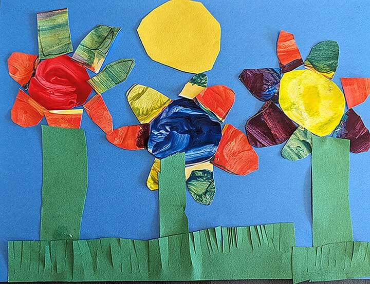 Student paintings for the 65th annual district art show