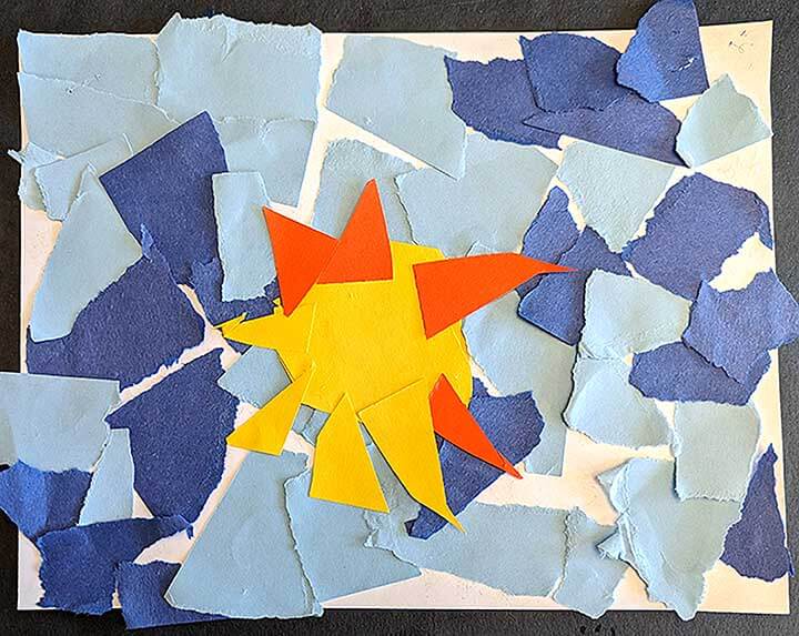 Student paintings for the 65th annual district art show