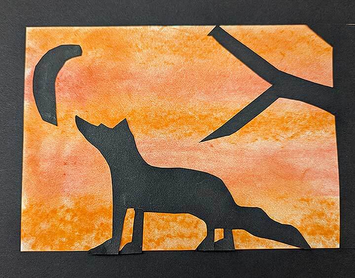 Student paintings for the 65th annual district art show