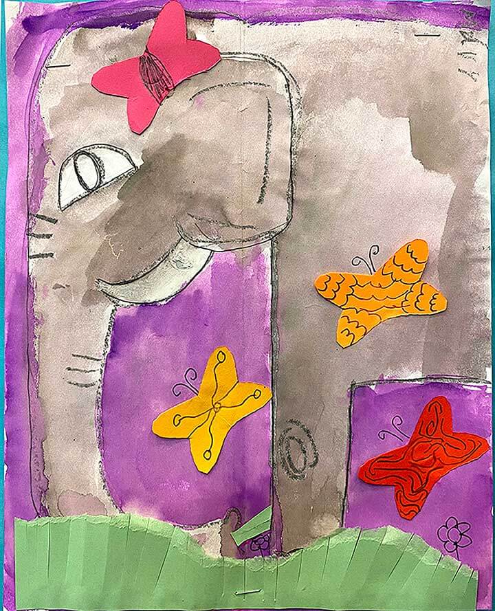 Student paintings for the 65th annual district art show