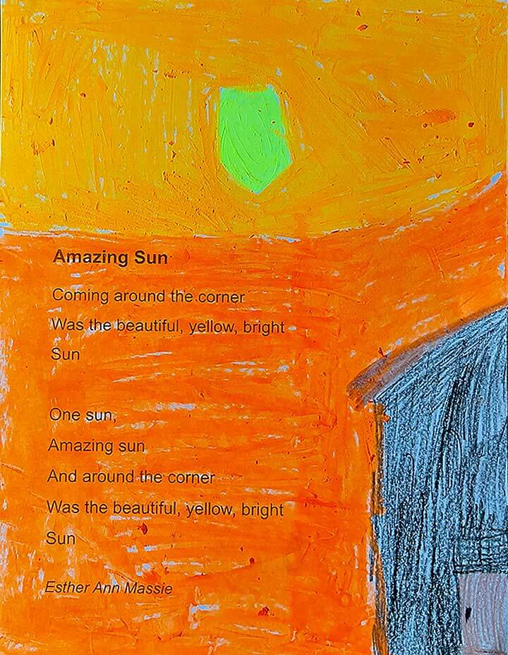 Student paintings for the 65th annual district art show