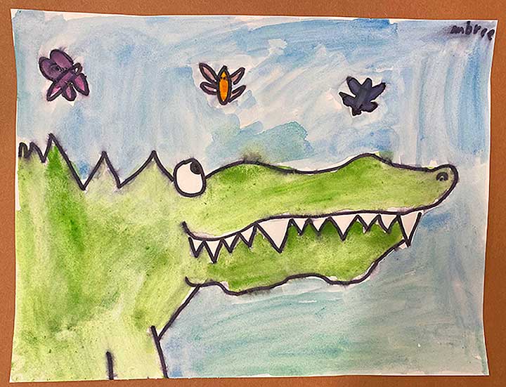 Student paintings for the 65th annual district art show