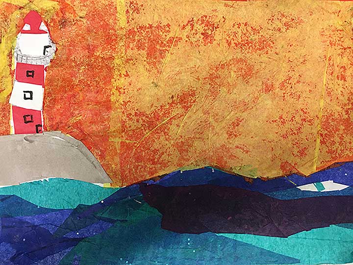Student paintings for the 65th annual district art show