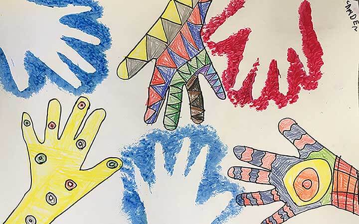 Student paintings for the 65th annual district art show