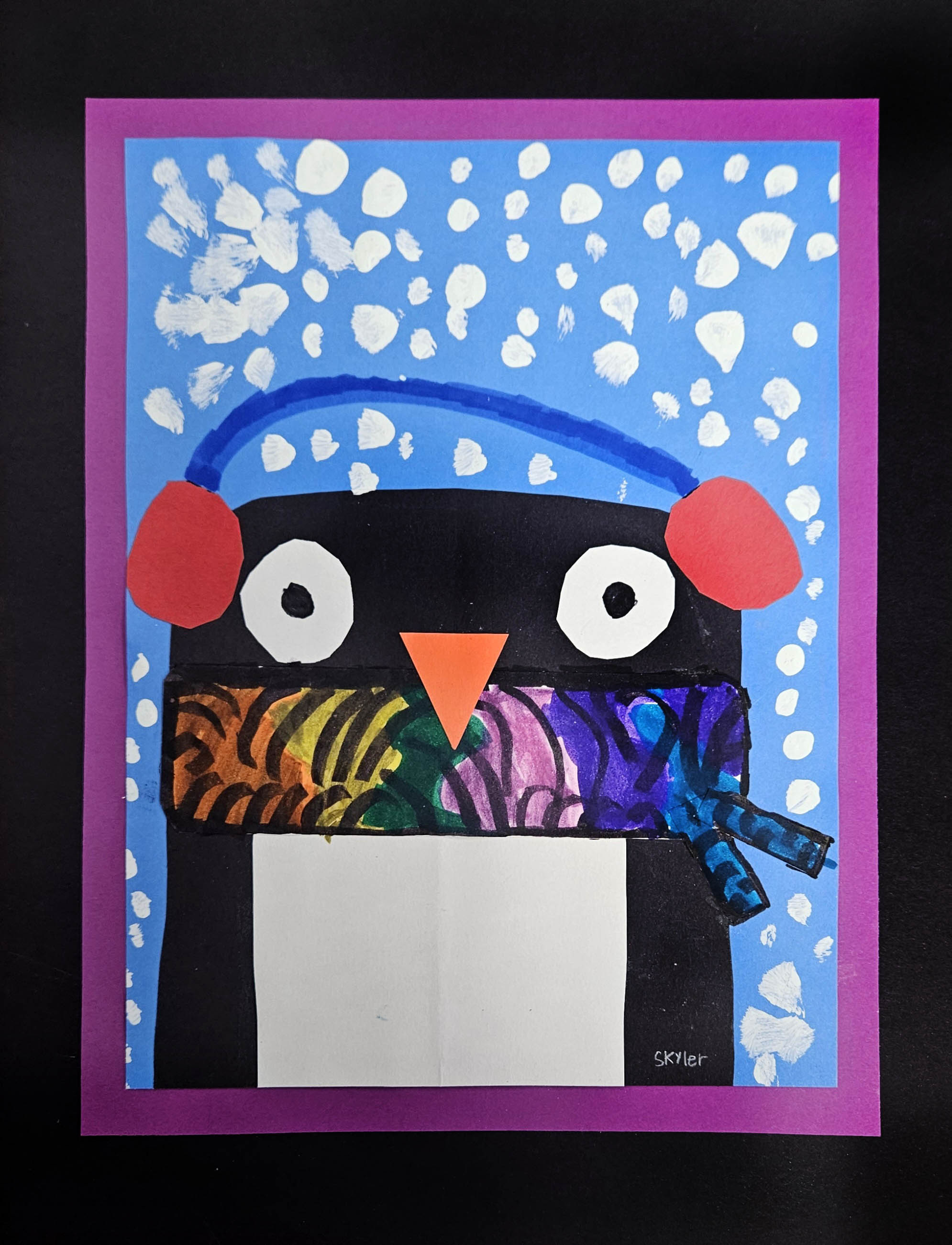 The Winter Penguin; By Skyler Nguyen; 2nd Grade