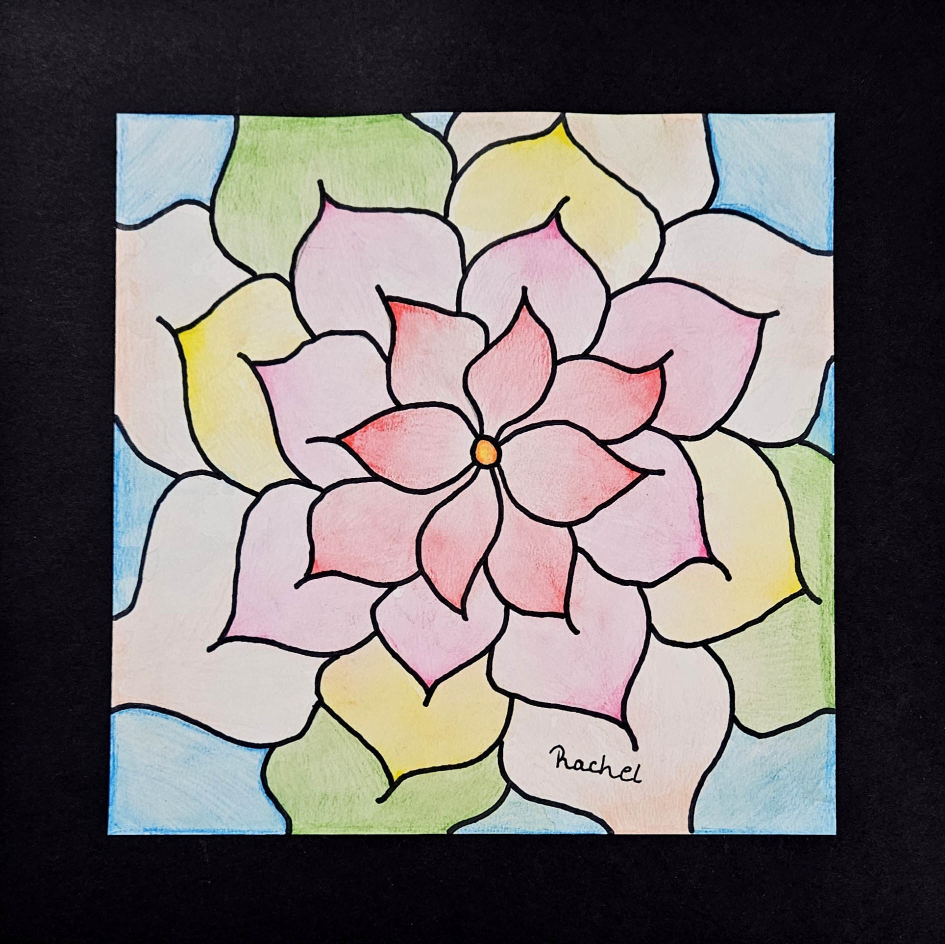 My Colorful Flower; Rachel Makovetska; 4th Grade