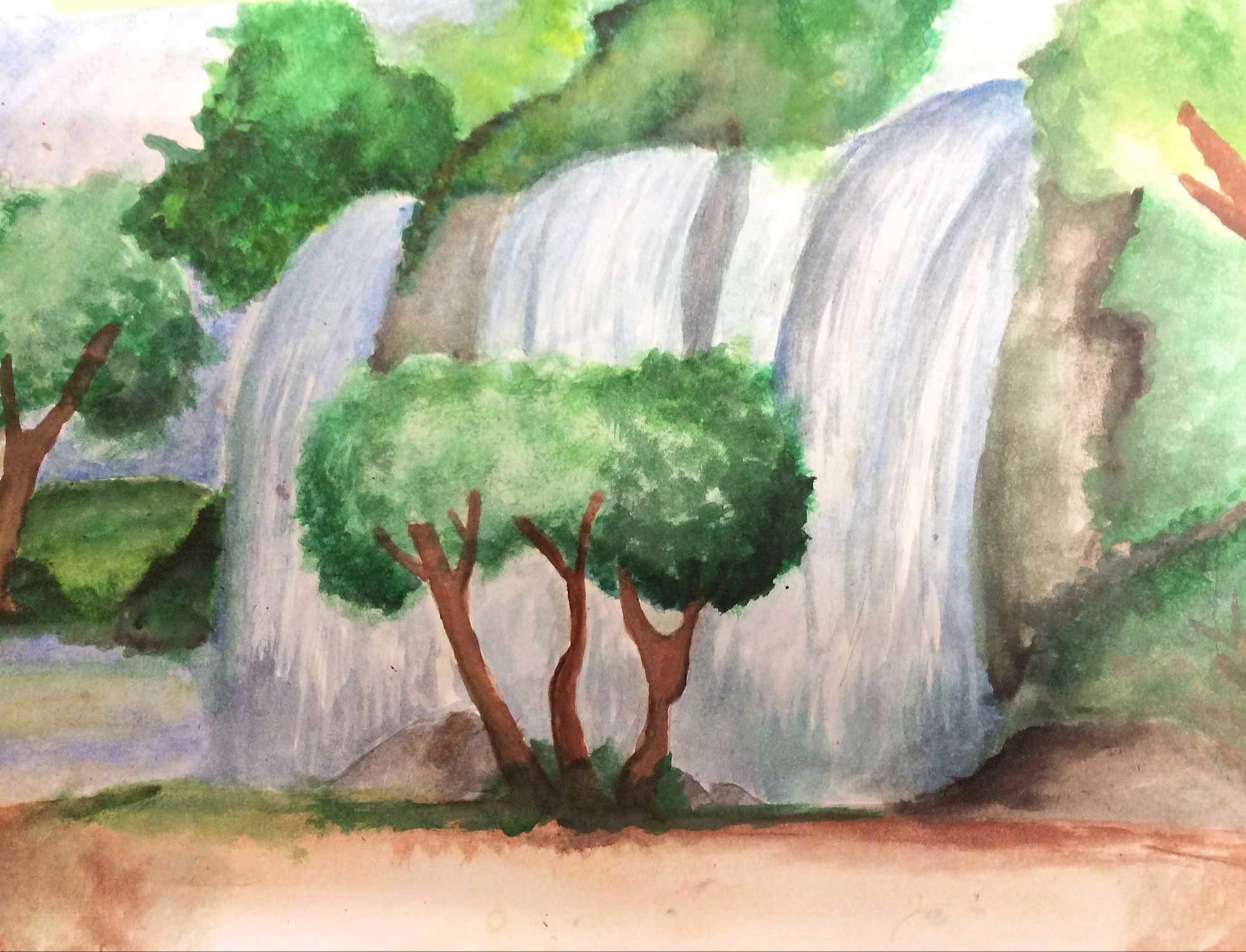 The Waterfall, Payton Kim, 6th grade