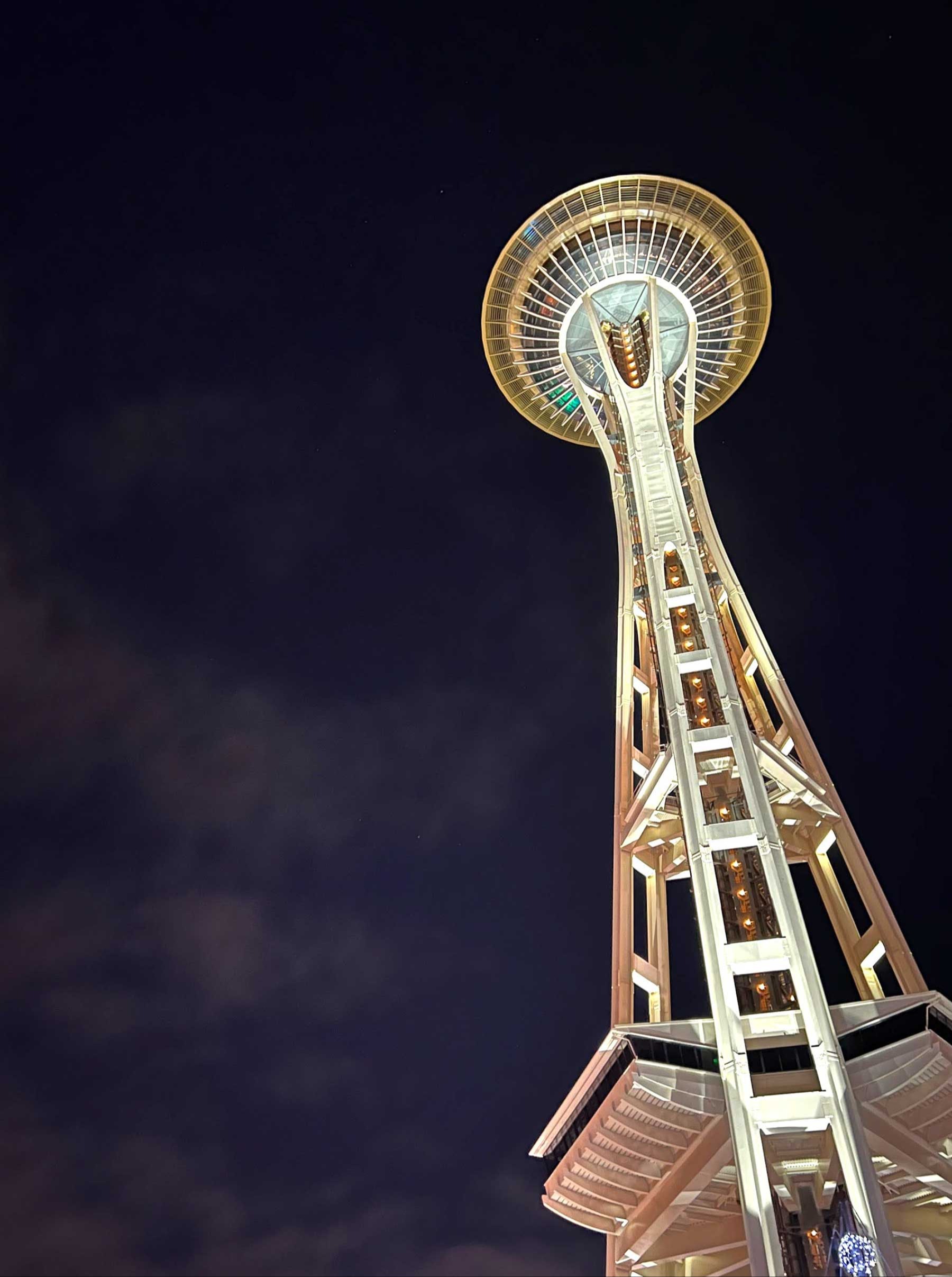 Space Needle Glowing at Night, Nathan Yefimov, 9th grade, SVHS