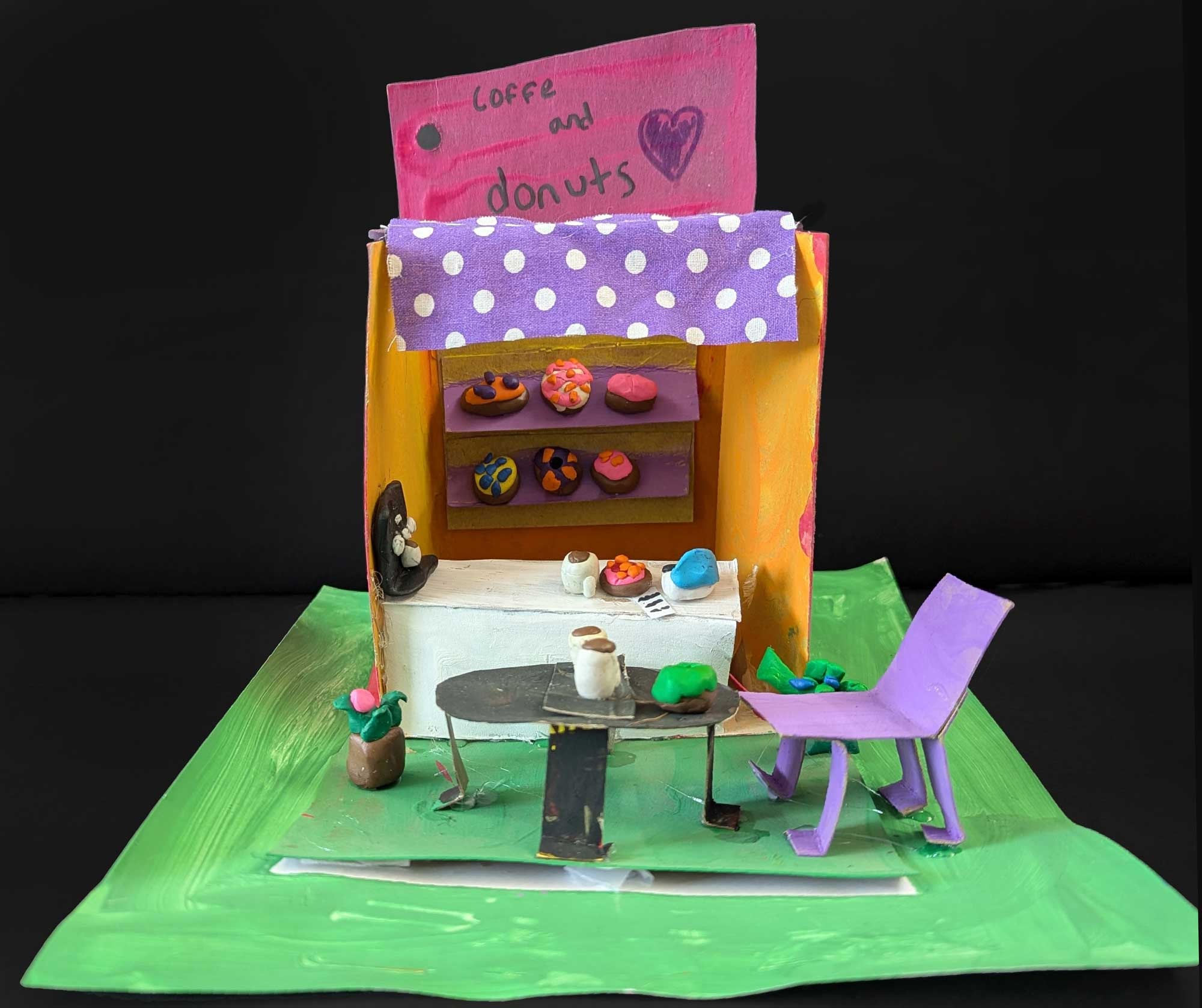 Coffee and Donuts, Alice Apodaca, Jewels Earley and Sienna Gronvall,4th grade, TVP