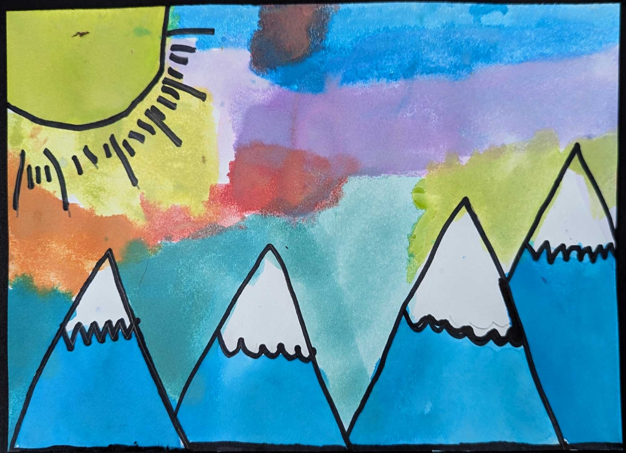 Mountains, Emry Brown, 1st grade, TVP