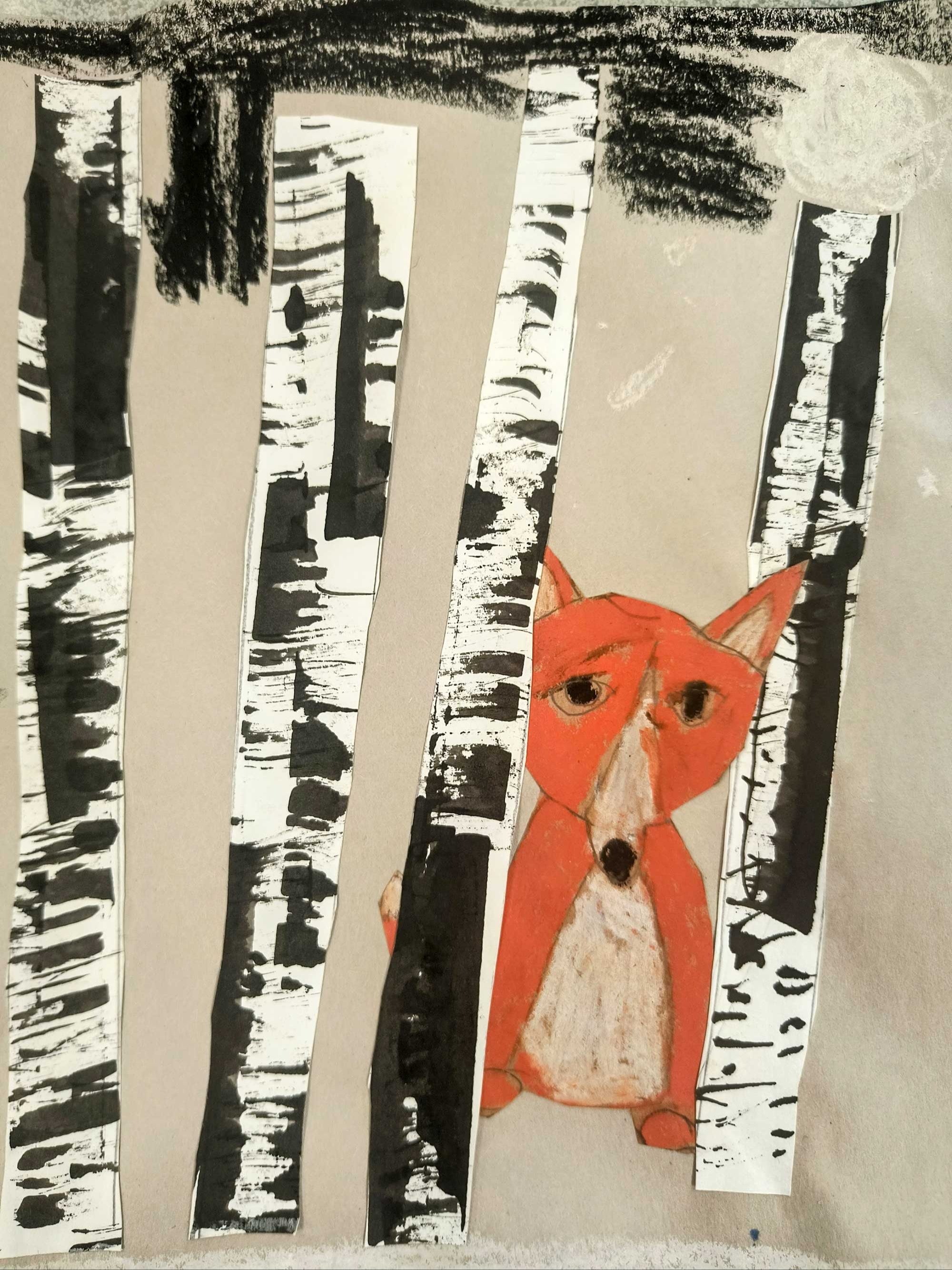 Fox in the Woods, Saveena Wood, 2nd grade, DBP