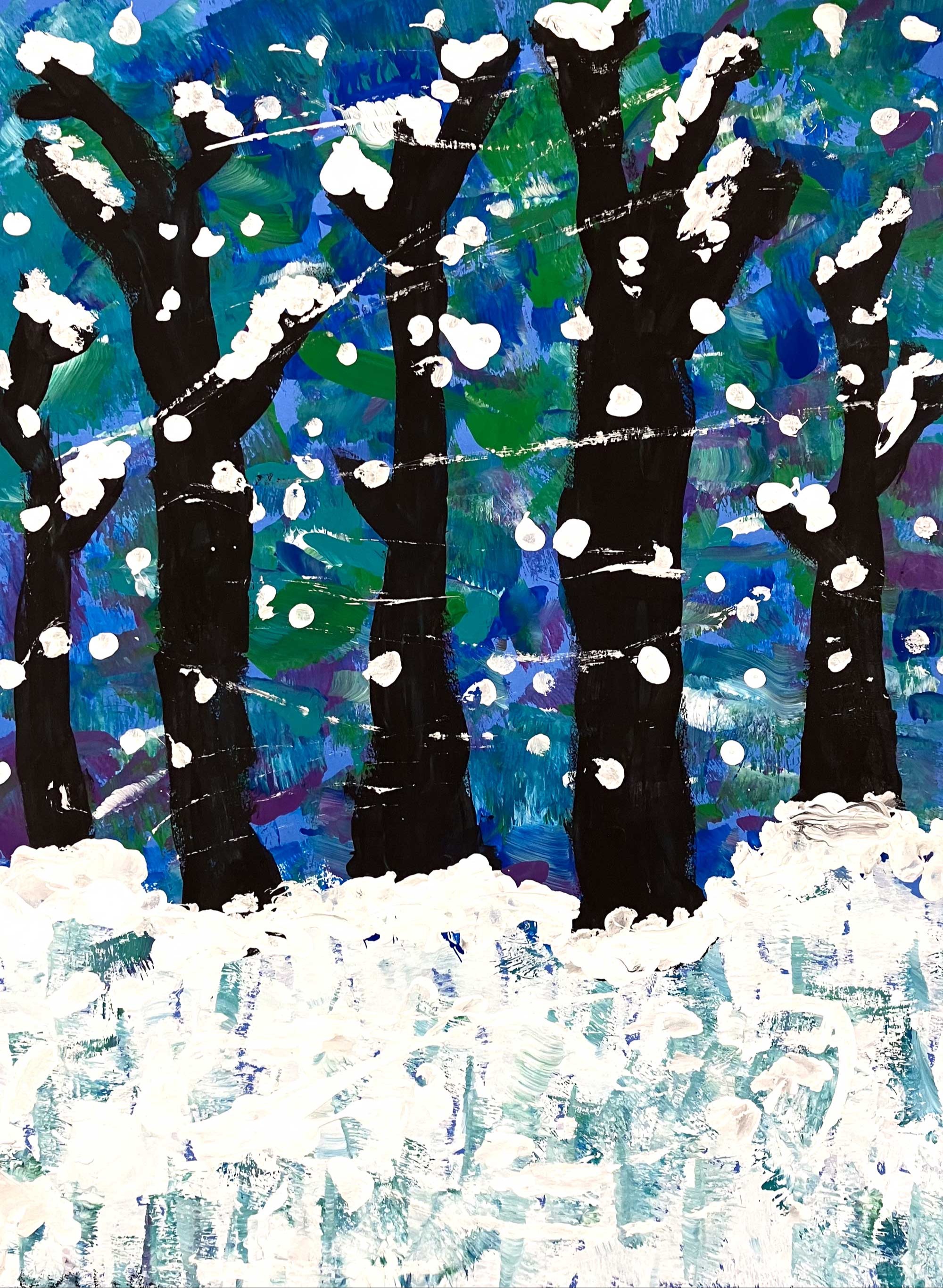 Stopping by Woods on a Snowy Evening, Ivy Hope, 4th grade, YPS