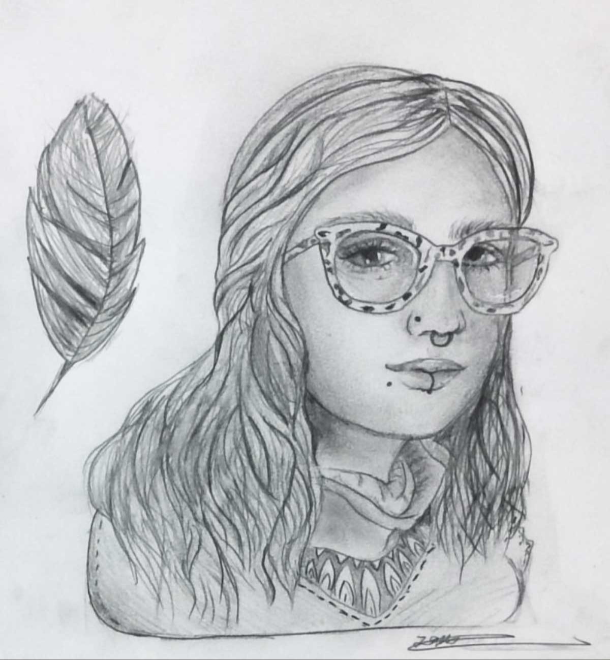 Portrait of a Friend, Zavanna Boyd, 8th grade, DBM
