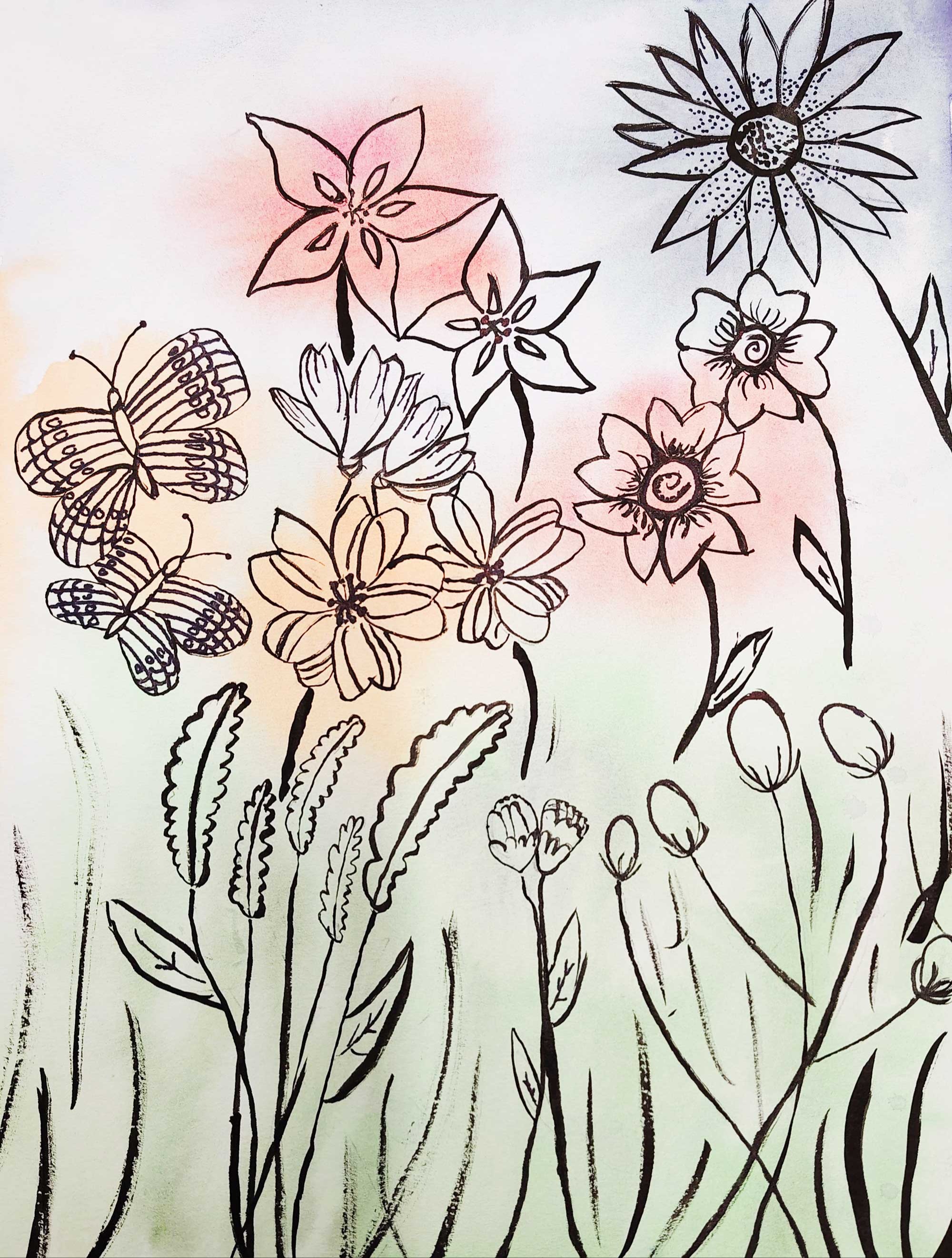 Spring Flowers, Mila Malasig, 6th grade, DBM