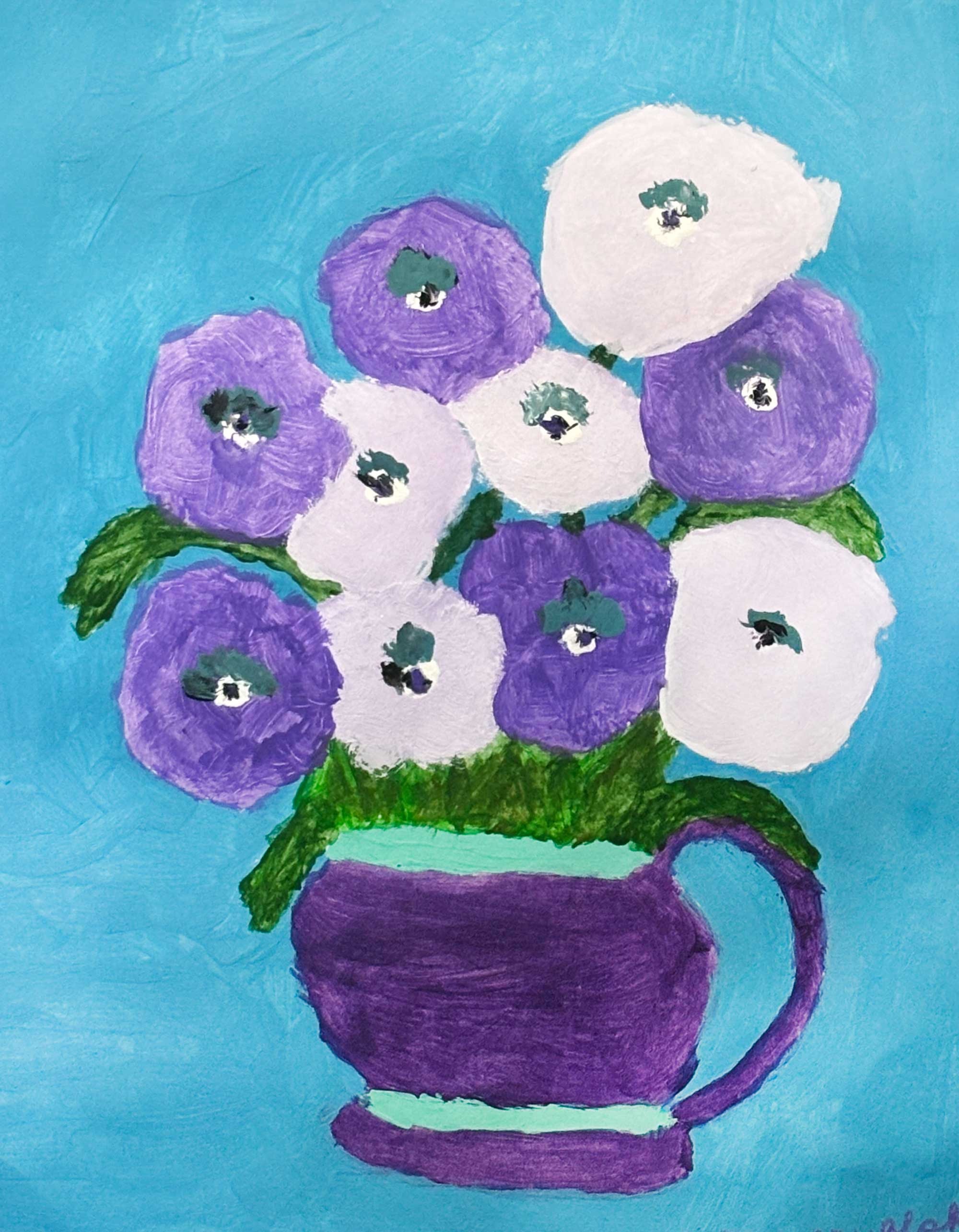 Purple Posies, Aubree Cryblskey, 6th grade, RHL