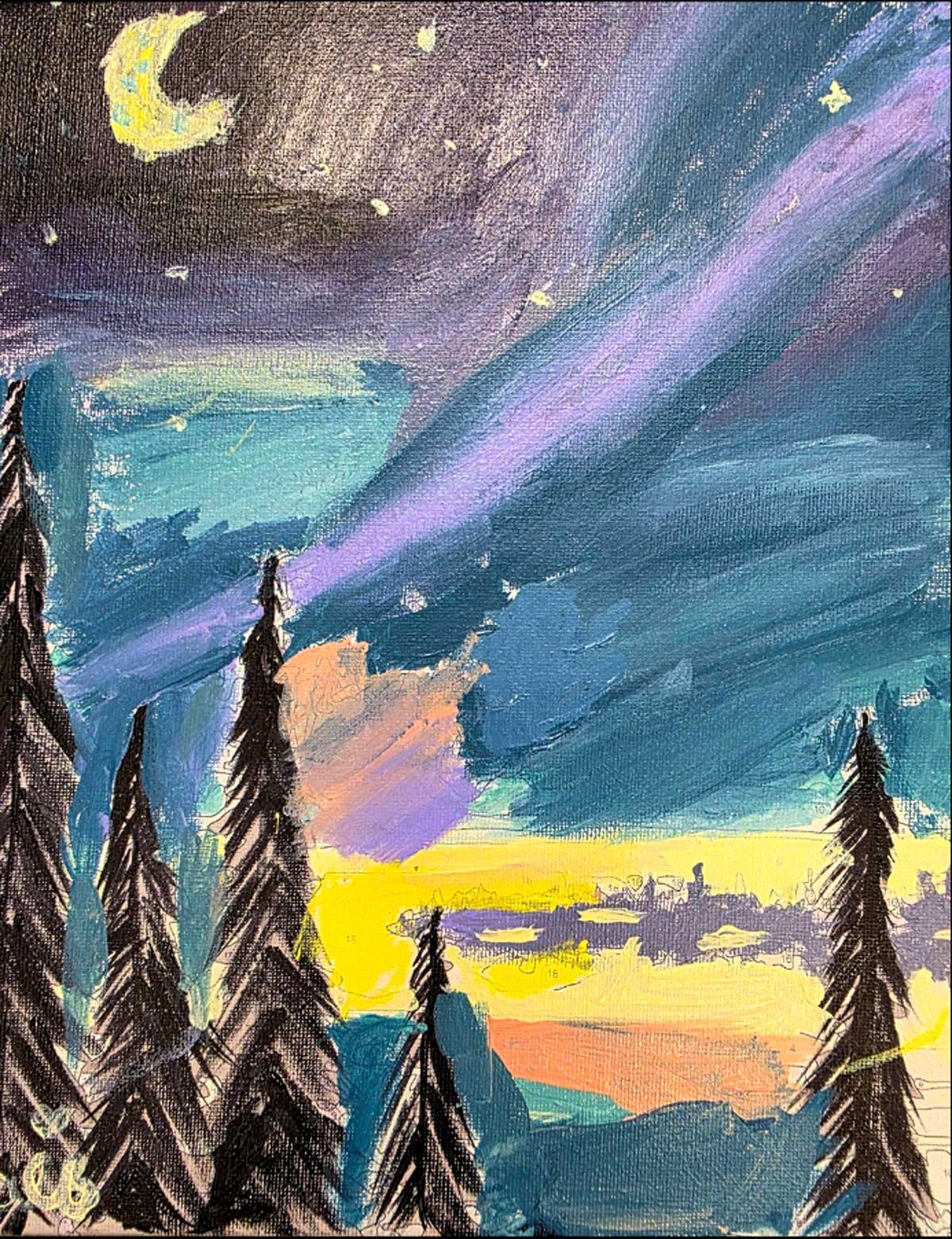 Starry Lightshow, Addison Burkhart, 3rd grade, MGP