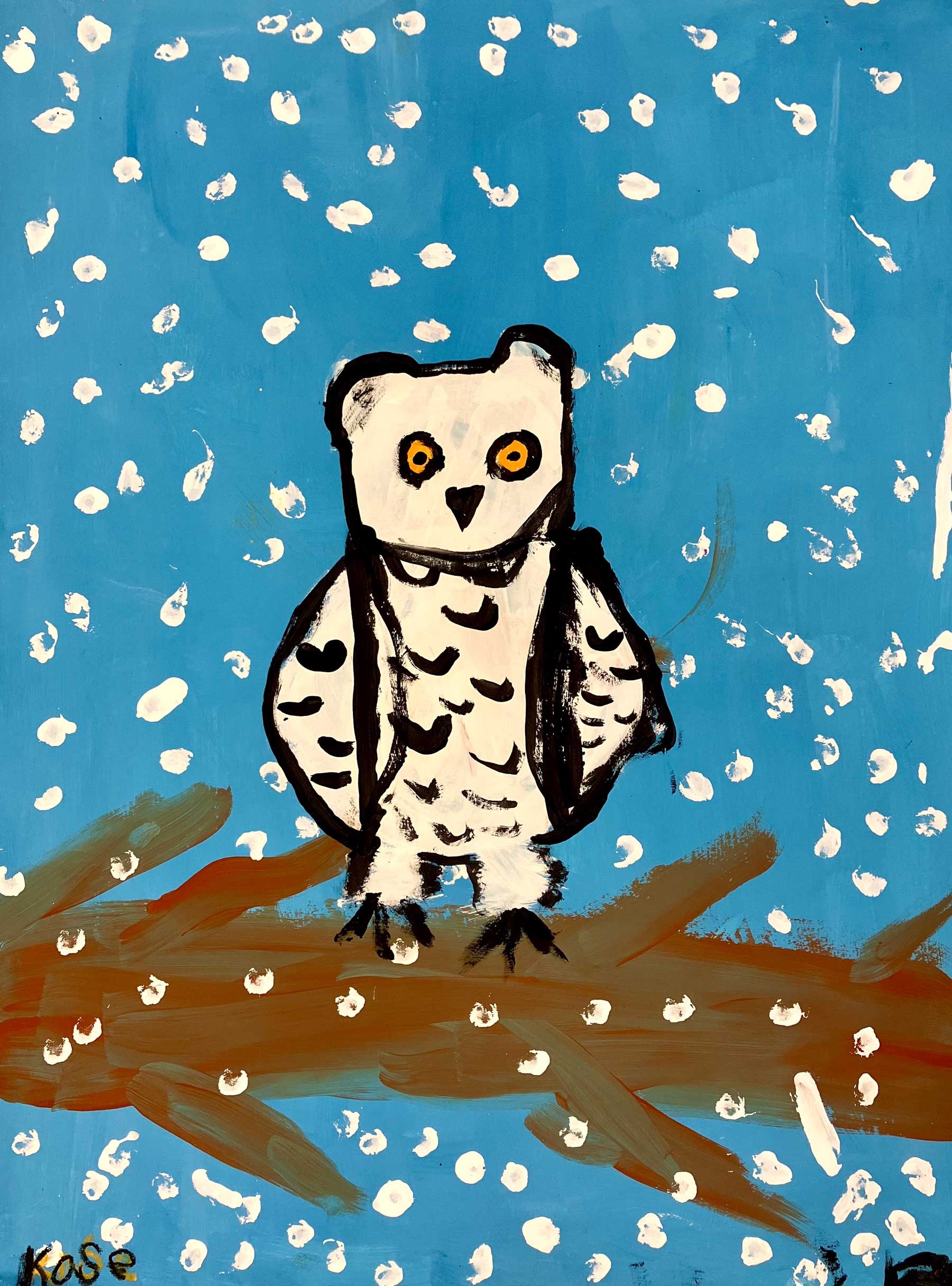Snowy Owl, Kase Rotschy, 1st grade, YPS
