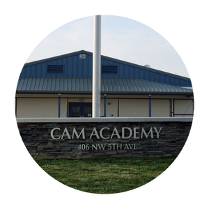 CAM Academy's entrance
