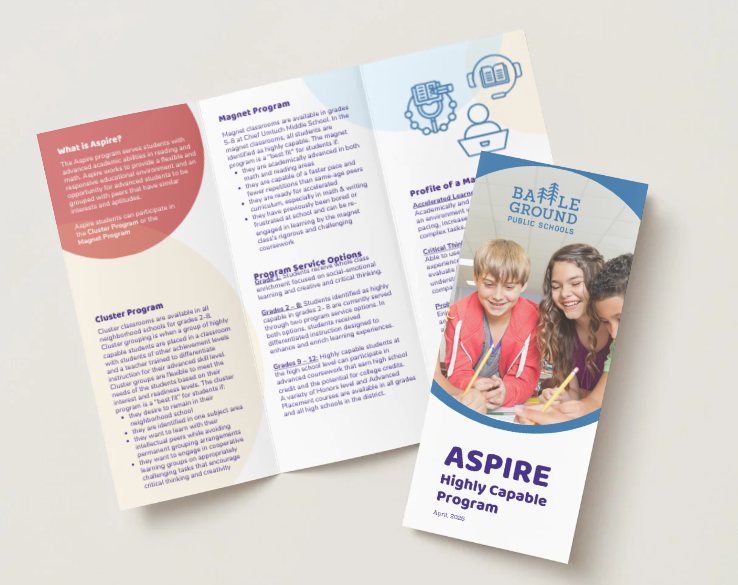 opened brochure image