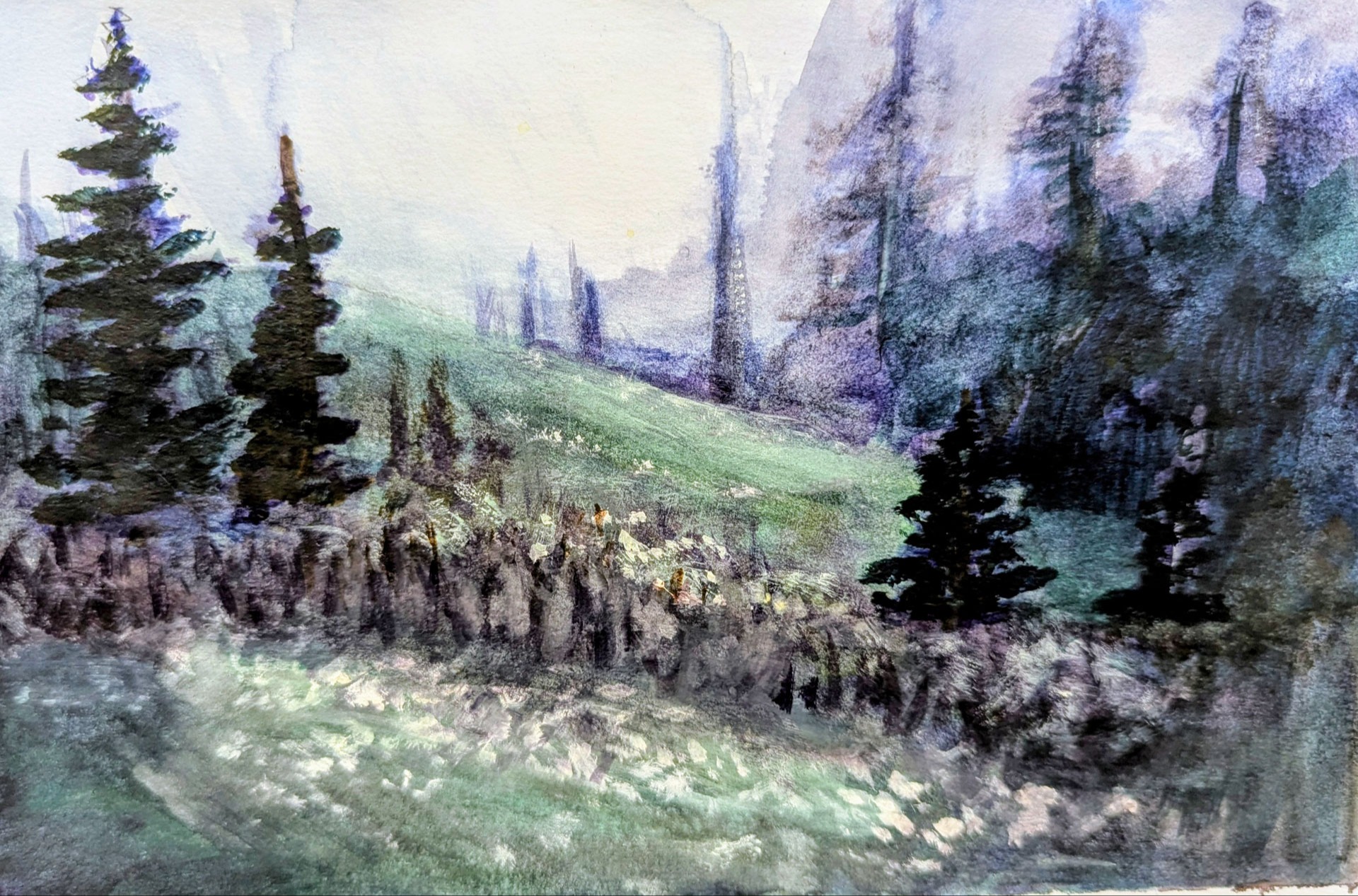 Lara Grebyonkin, Time in the Mountains, 9th grade, BGHS, teacher Tamra Galles