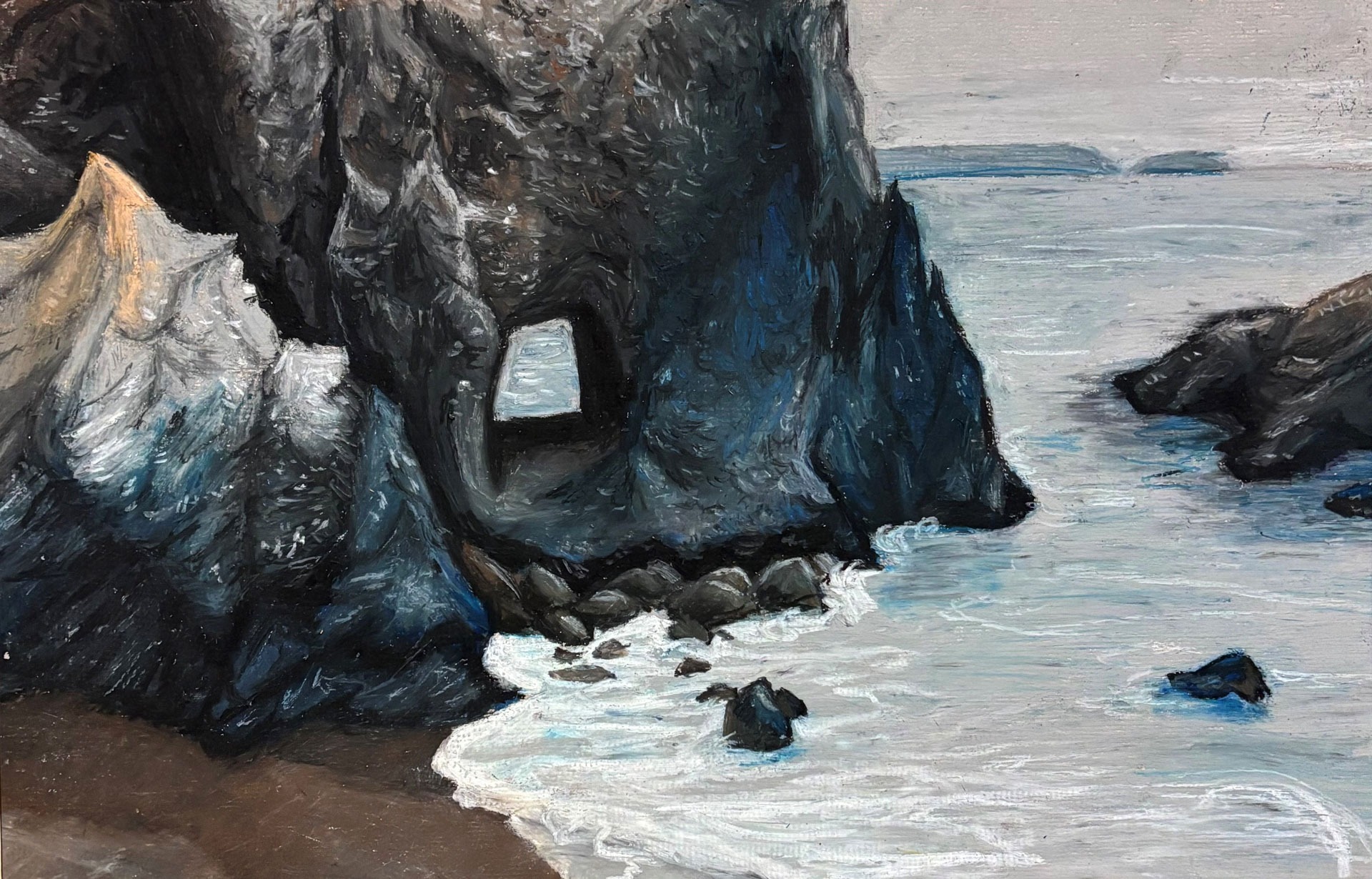 Naomi Bernardino, At the Coast, 9th grade, PHS, teacher Robert Shadle