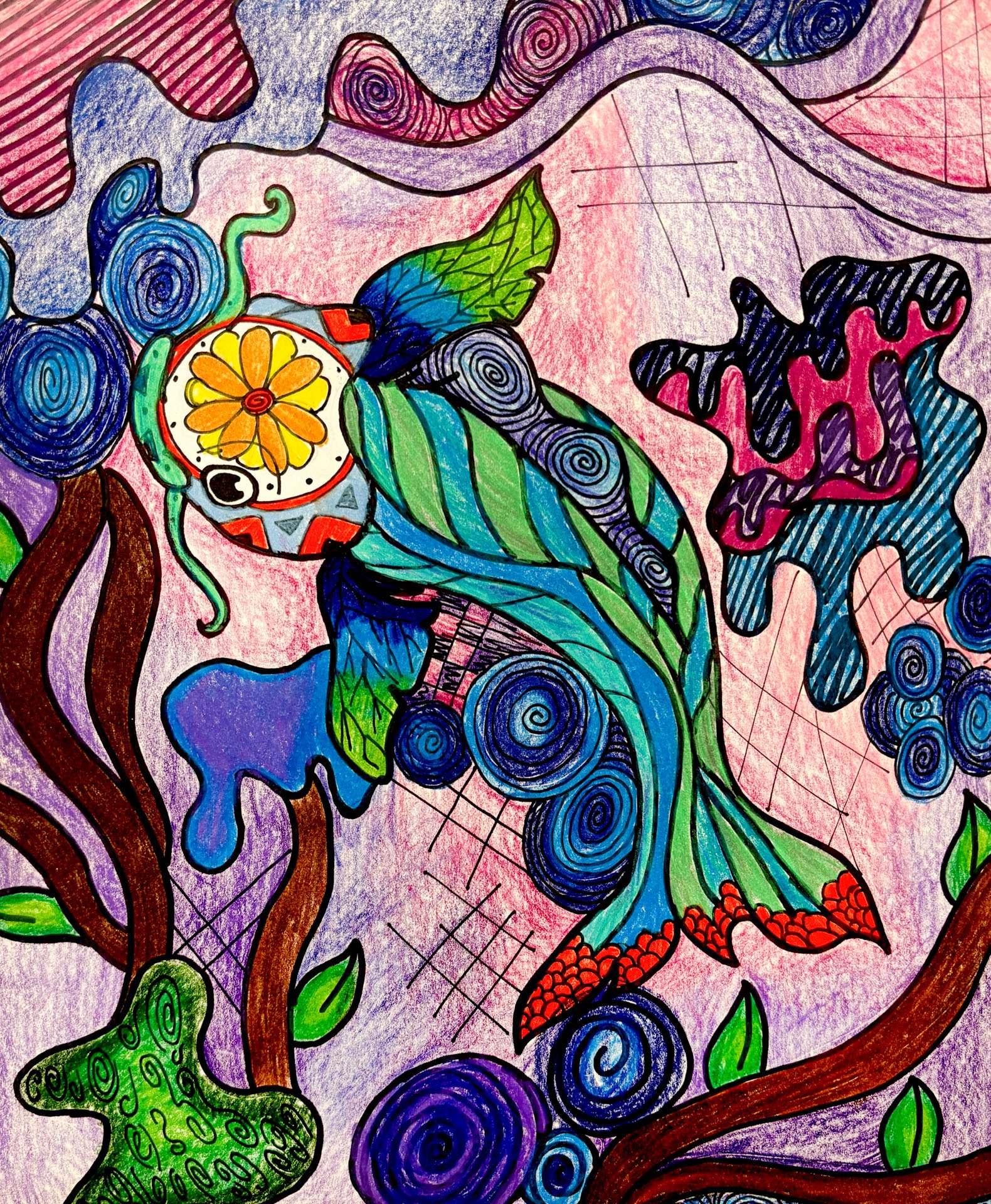 Sophie Schott, Beautiful, Beautiful Fish, 8th grade, Amboy Middle, teacher Klaralyn Gatz