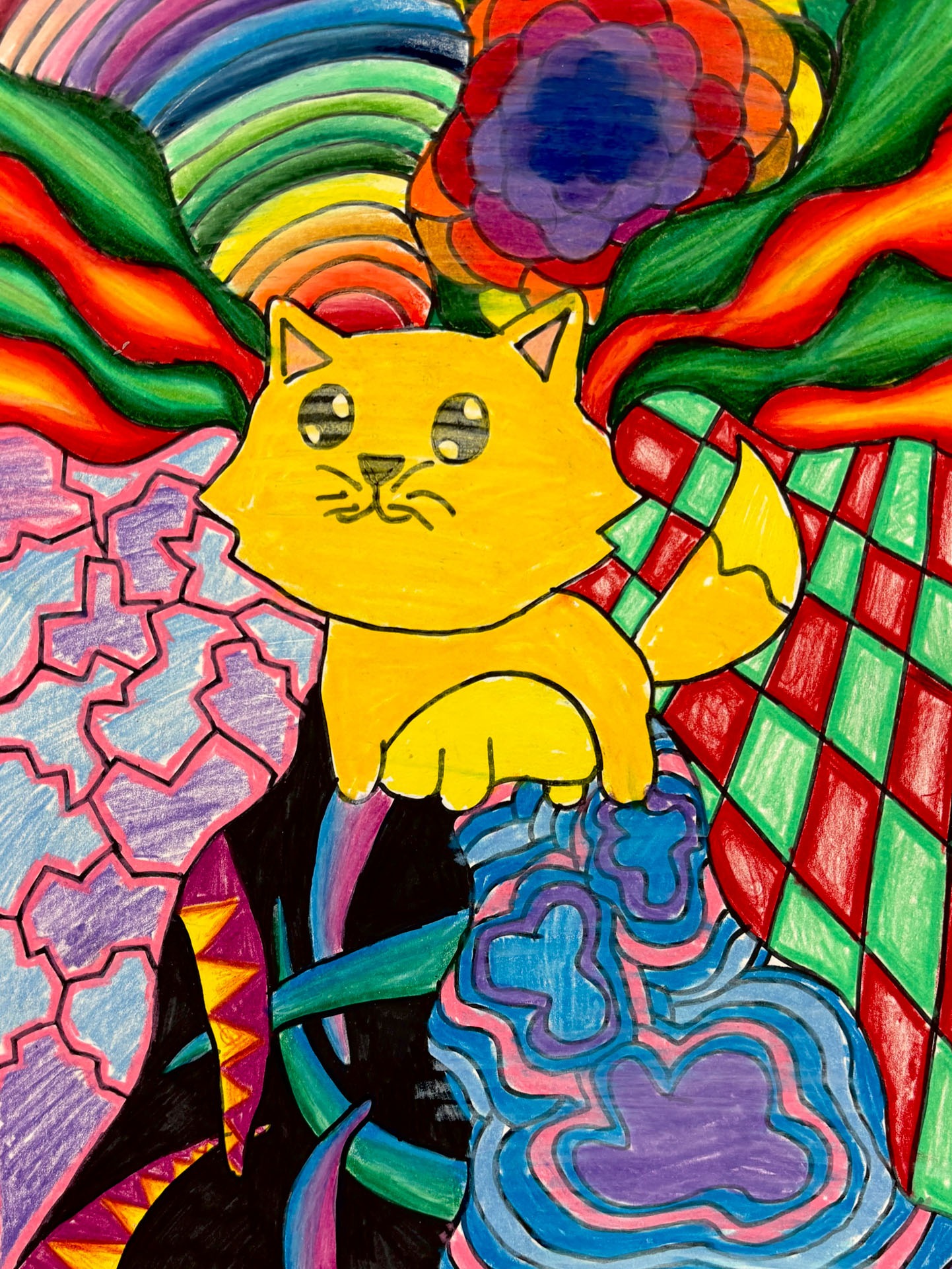 Natalie Conners, Colorful Fox, 7th grade, Amboy Middle, teacher Klaralyn Gatz
