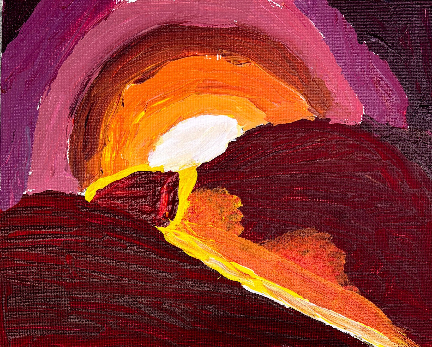 Sidney Reid, Red Hills and the Sun, 6th grade, Amboy Middle, teacher Klaralyn Gatz