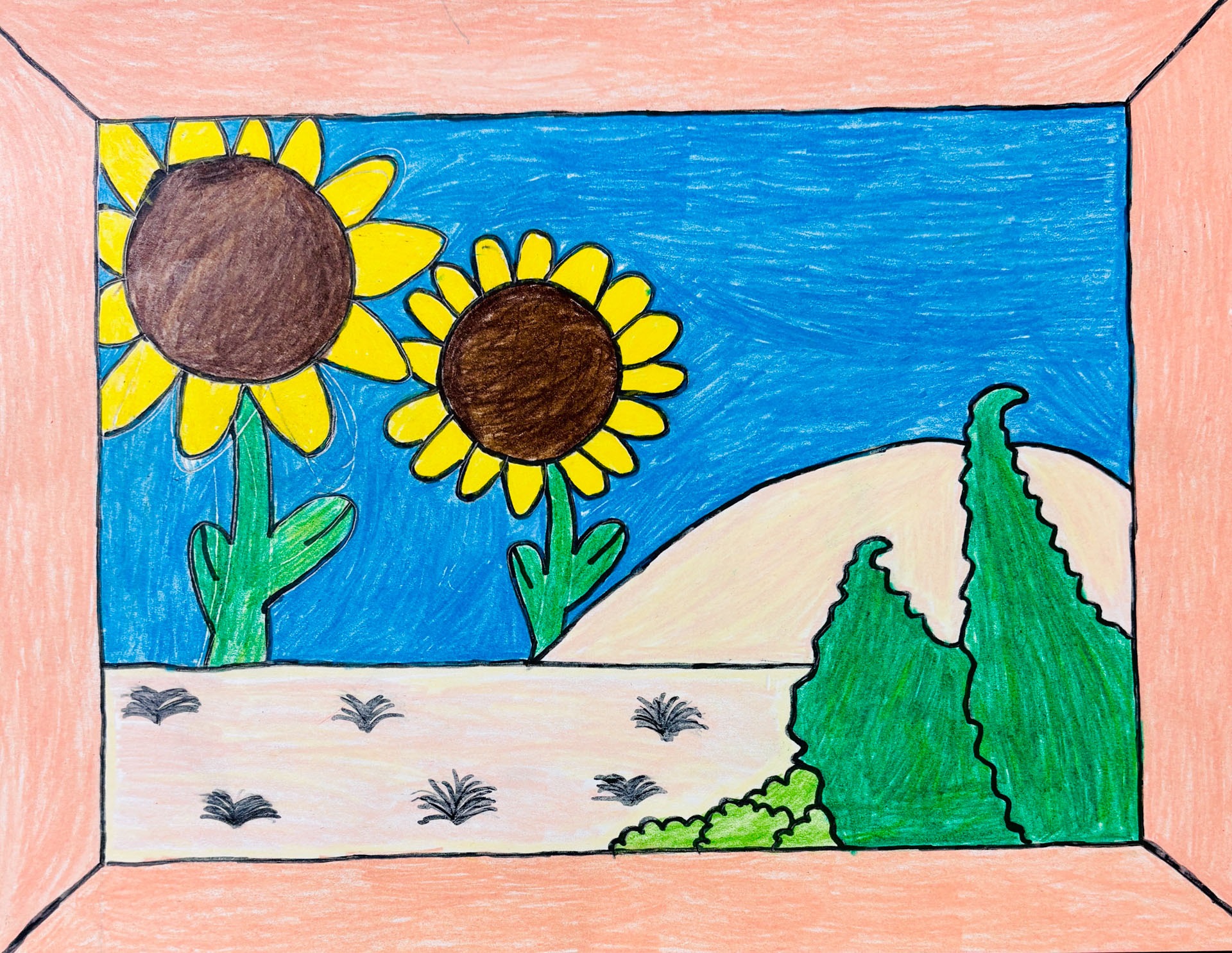 Isabella Murrieta,Sunflowers & Cypresses, 5th grade, Amboy Middle, teacher Klaralyn Gatz