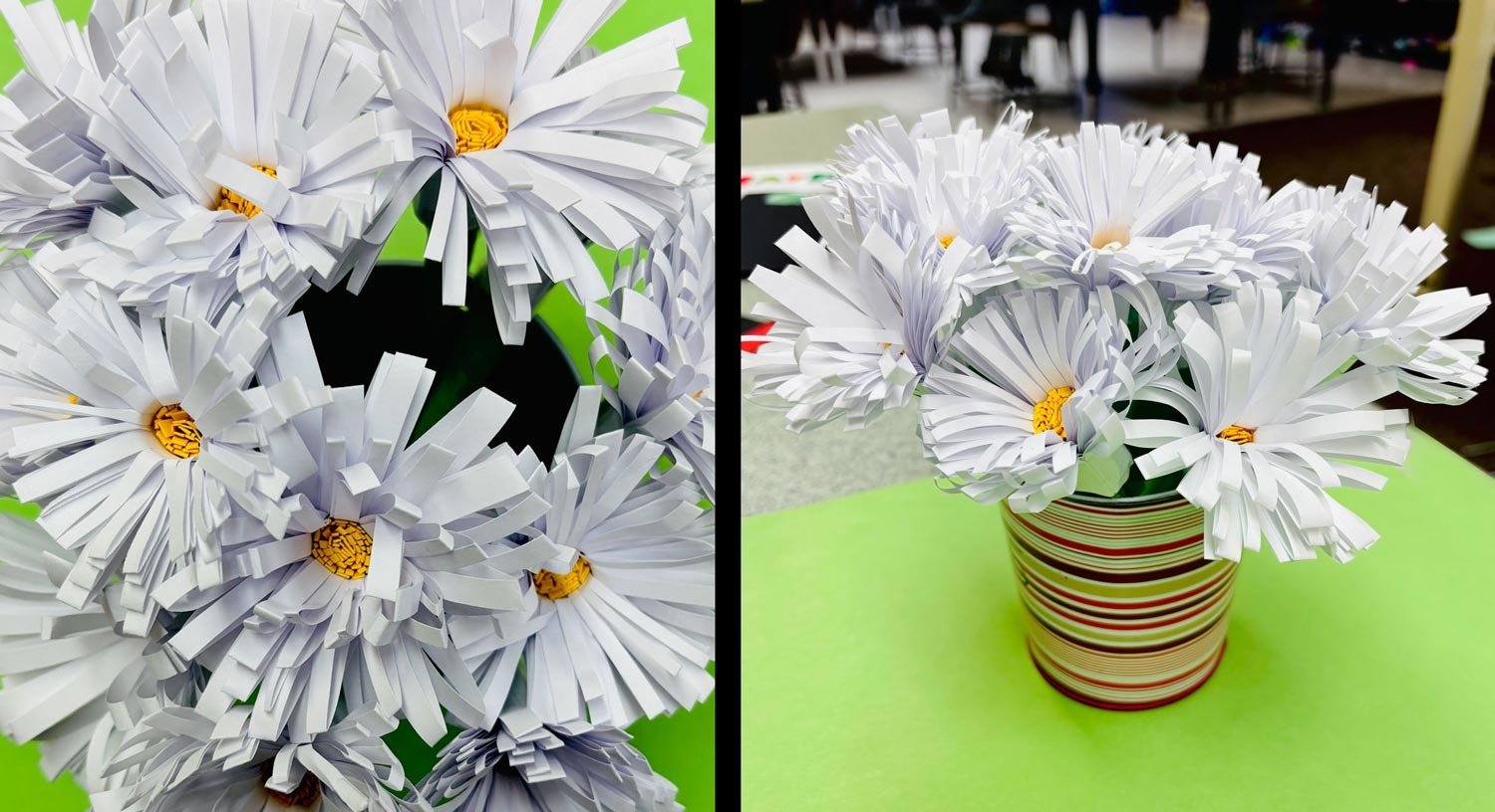 Allison Toivonen, Origami Flowers, 5th grade, Amboy Middle, teacher Klaralyn Gatz