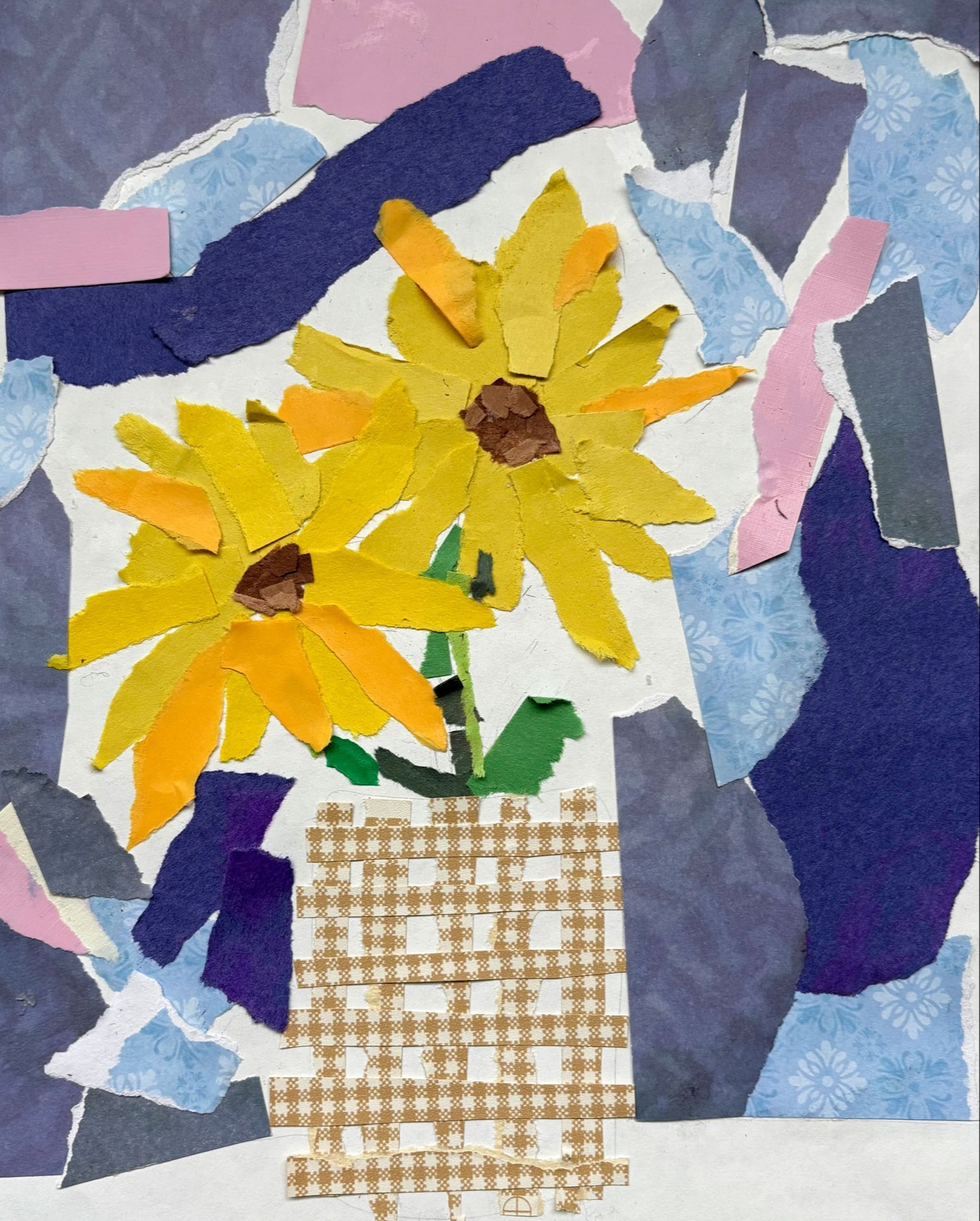 Eliyana Chacon, Sunflowers, 5th grade, DBM, teacher Avery France