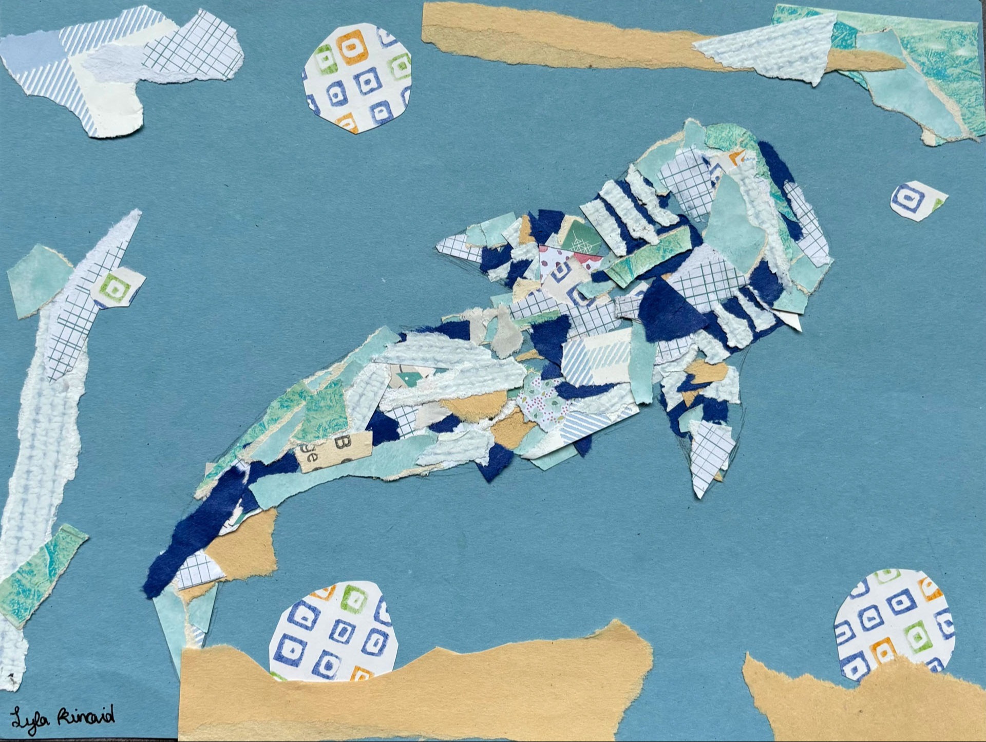 Lyla Kincaid, Whale in the Water, 6th grade, DBM, teacher Avery France