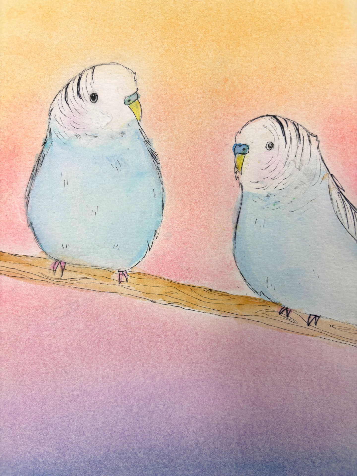 Ashley Cervantes Guardado, Winter Birds, 7th grade, LMS, teacher Tanya Bachman
