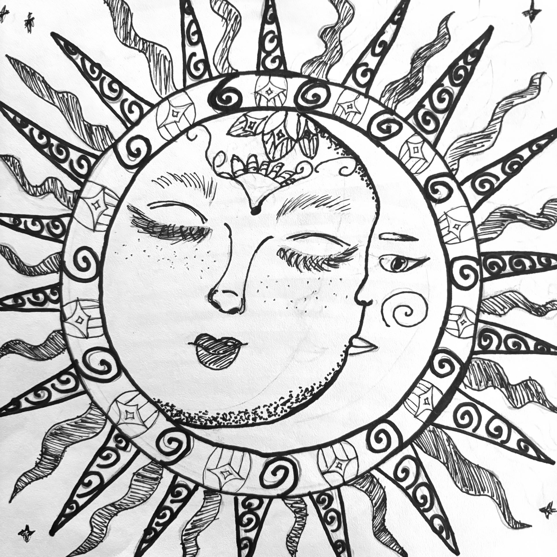 Penny Halberg, The Sun and the Moon, 6th grade, LMS, teacher Tanya Bachman