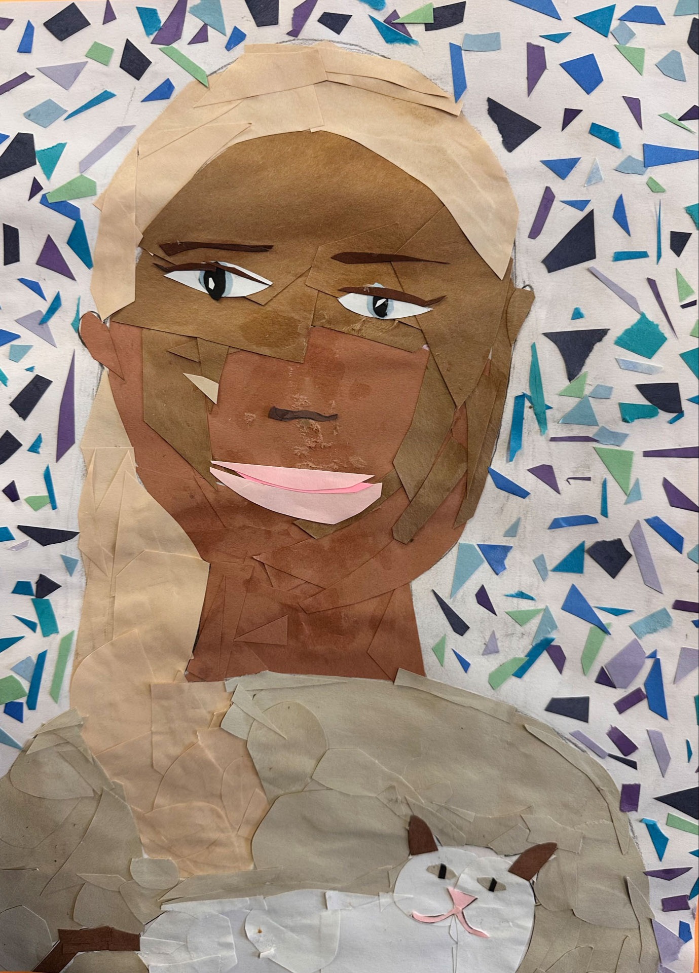Amelia Kroshkin, Self-Portrait, 6th grade, PVM, teacher Carly Boudreau