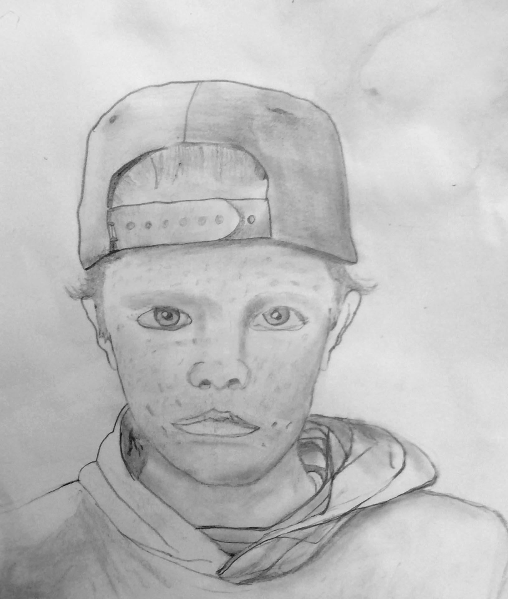 Lucas Bruckelmyer, Self-Portrait, 5th grade, TVM, teacher Carmen Yadon