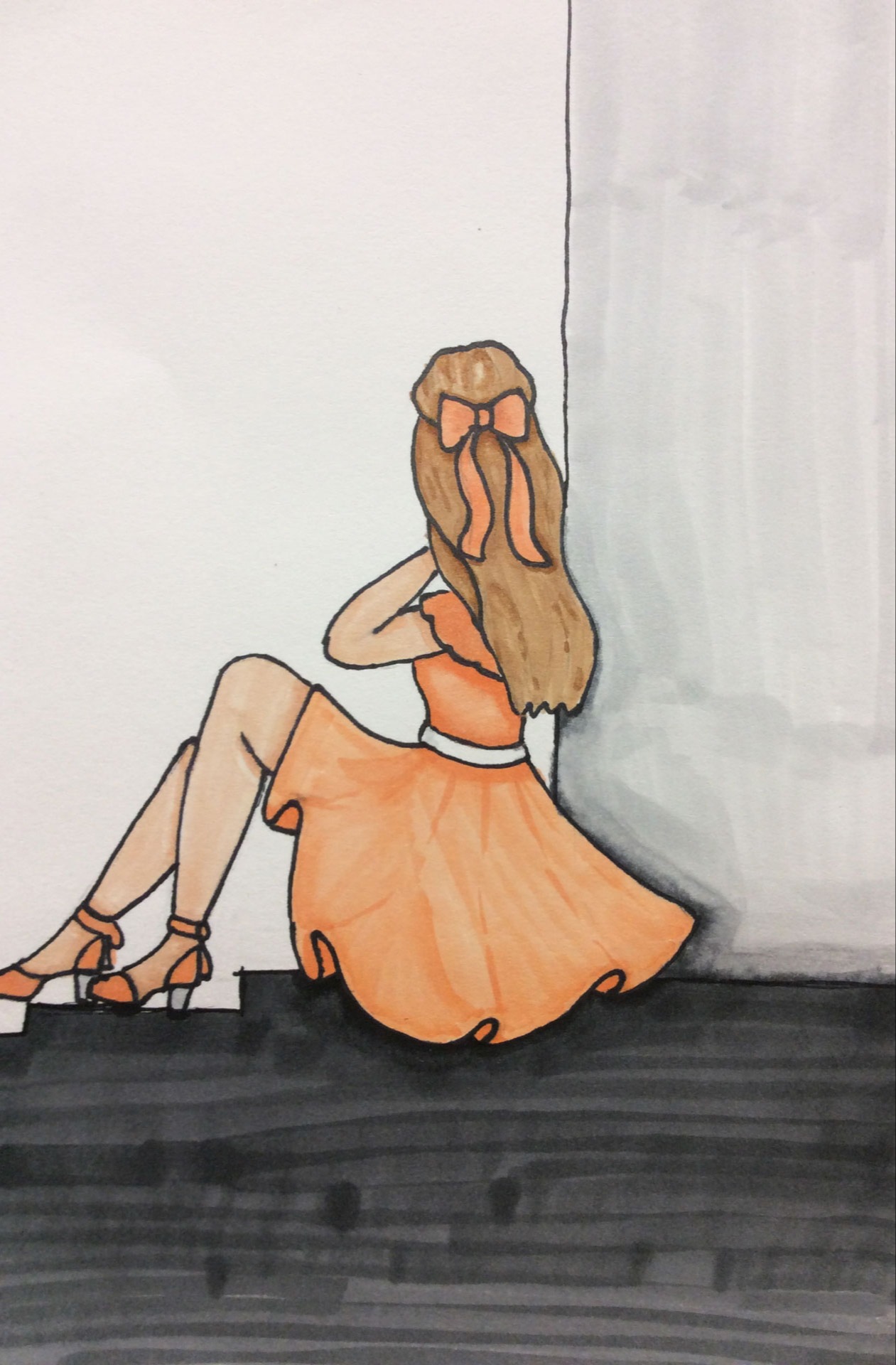 Madeleine Tormanen, Girl with a Bow, 7th grade, TVM, teacher Carmen Yadon
