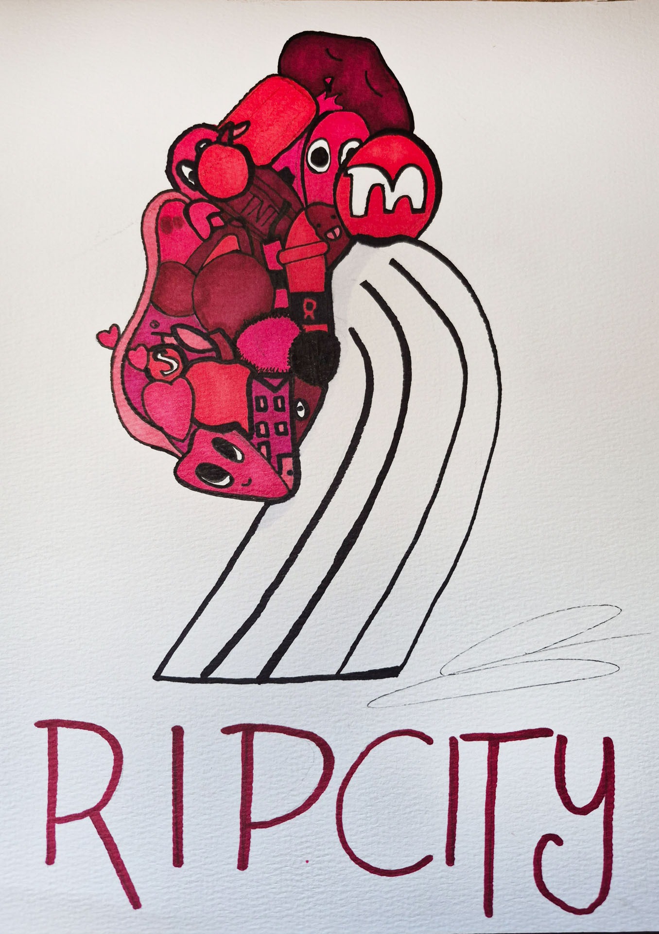 Simon Kalinin, 5th grade, CAM Academy, teacher Lucinda Bancroft. Rip City. "This is my favorite basketball team and I wanted to draw their logo."