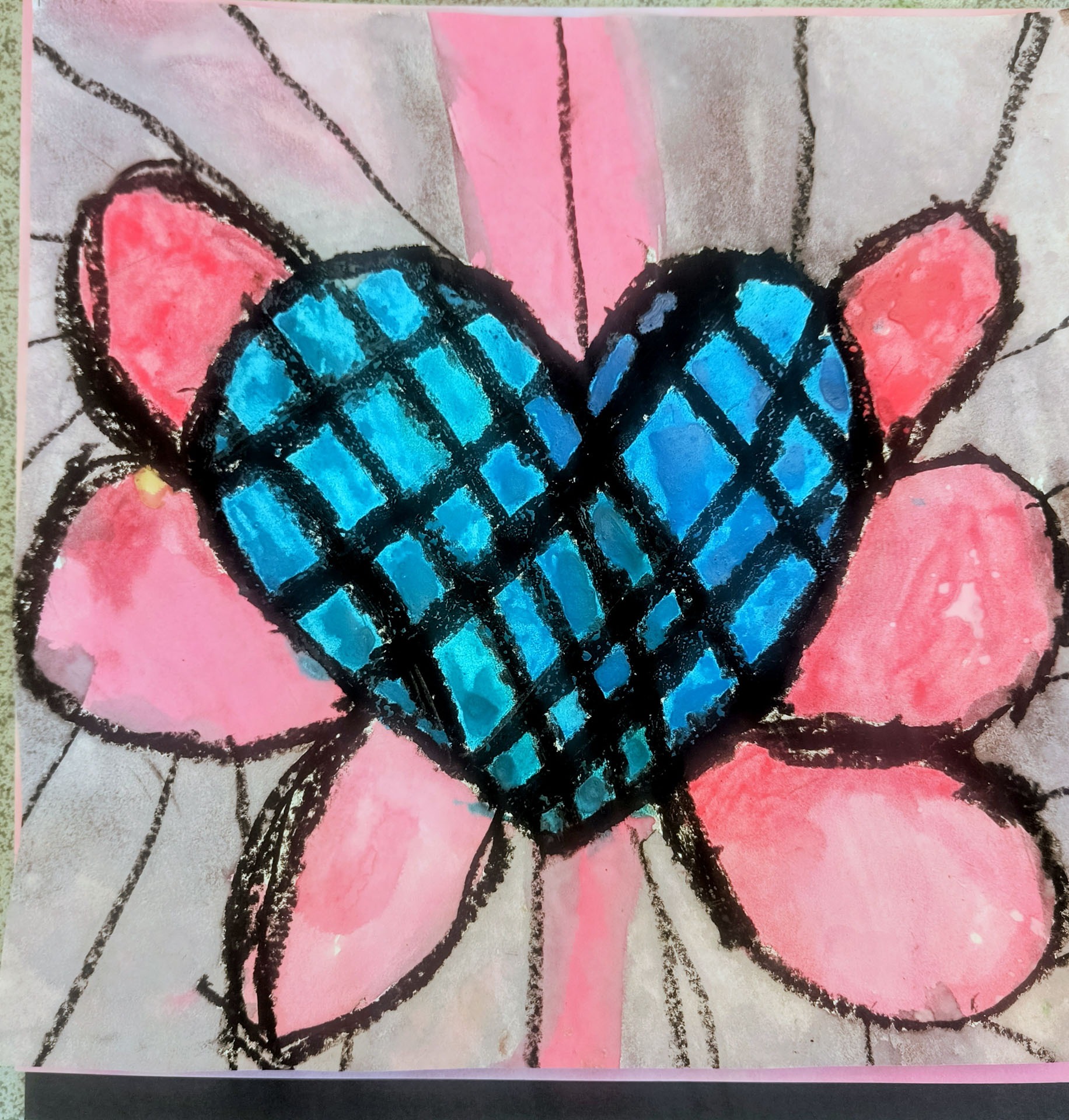 Kinley Williams, Winged heart, 2nd grade, DBP, teacher Cheryl Nelson