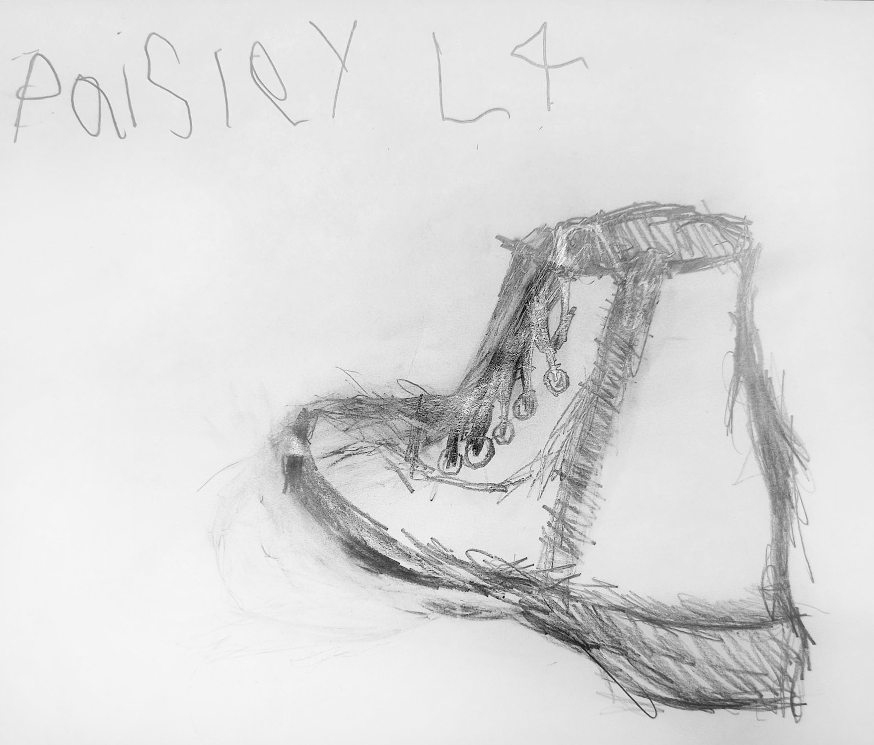 Paisley Fahey, My shoe, 4rd grade, DBP, teacher Cheryl Nelson