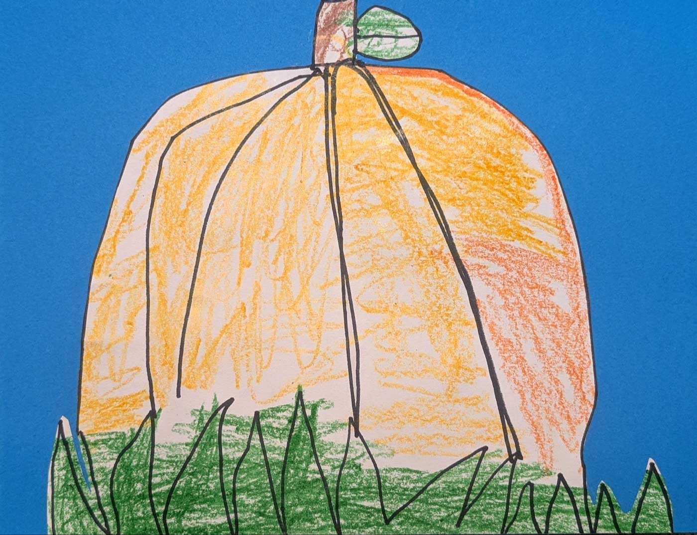 Grace Sanford, Fall Pumpkin, Kindergarten, PVP, teacher Kellie Comstock