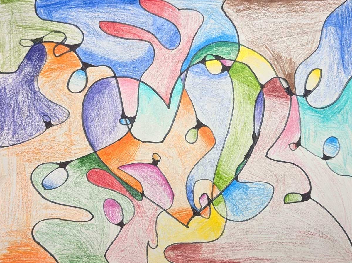 Hailey Mao, Heart Neurographic, 3rd Grade, PVP, teacher Kellie Comstock
