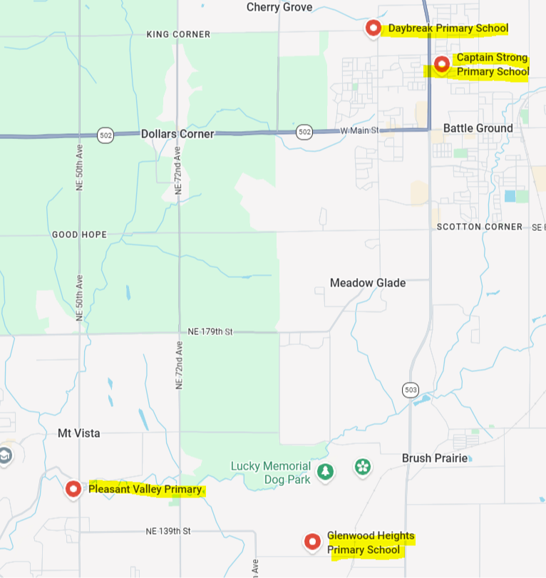 map of preschools
