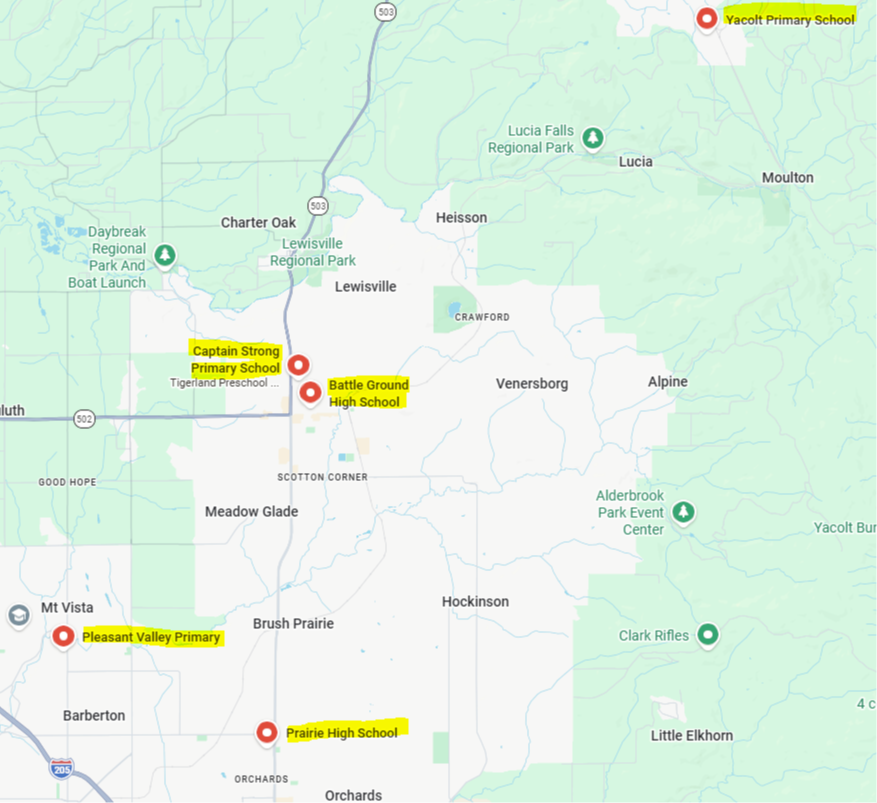 map of preschools