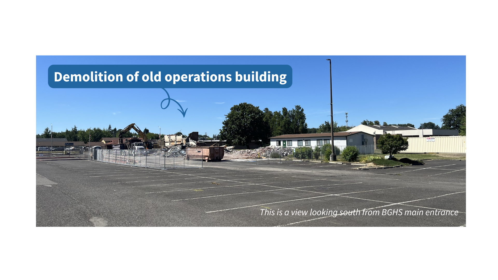 Demolition of old operations building